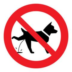 Bord-hond verboden te plassen